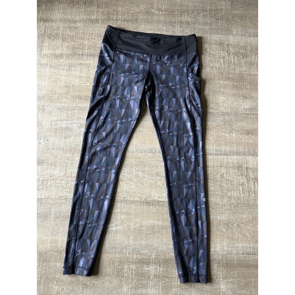 Lululemon Speed Tight II Leggings Womens 10 Stained Glass Full Length Athleisure